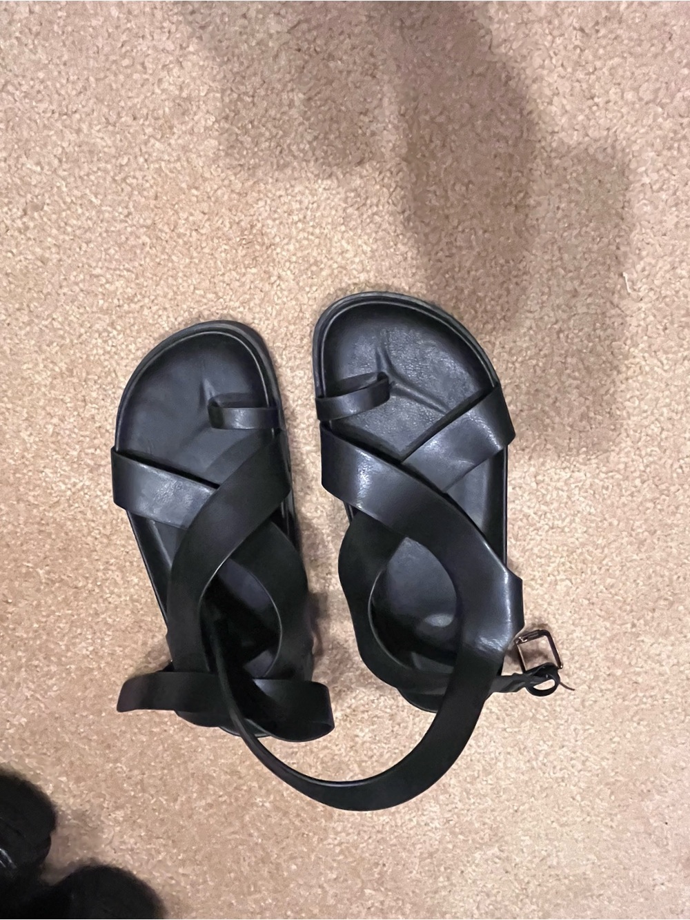 8.5 gladiator black sandals